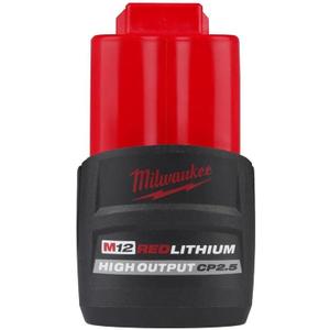 Milwaukee 48-11-2425 M12 REDLITHIUM HIGH Output CP 2.5Ah Battery