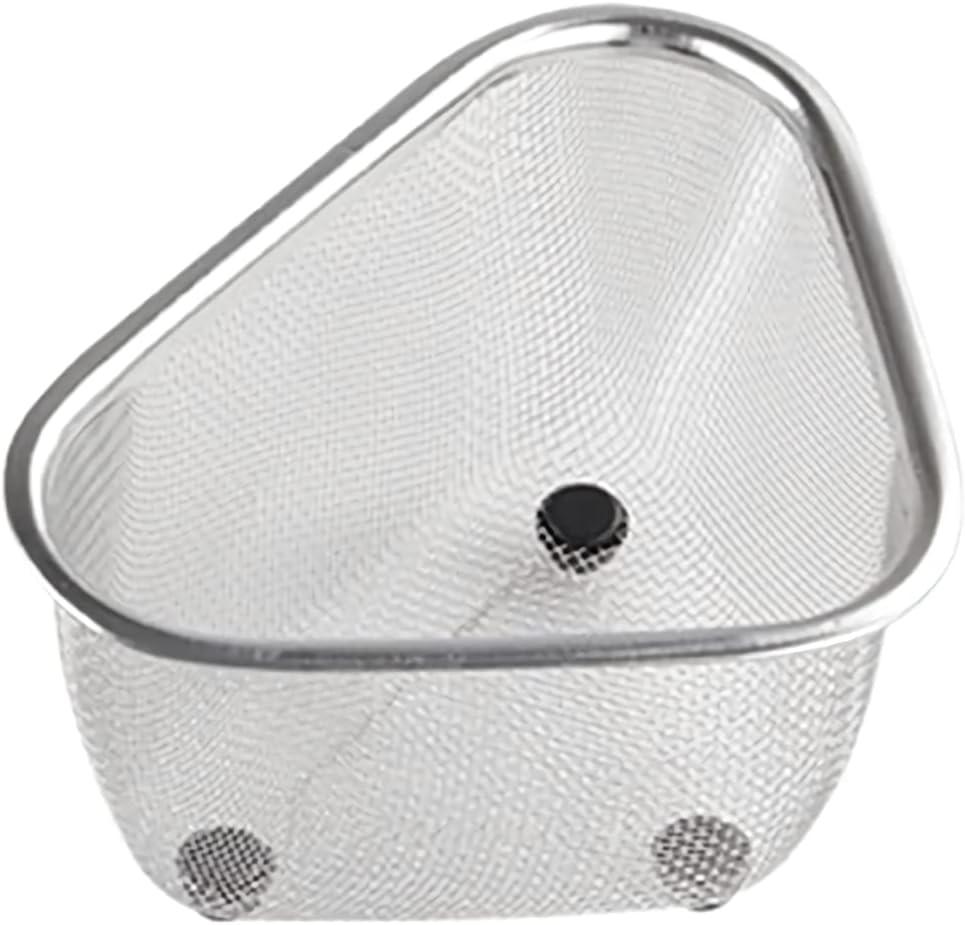 Triangle Basket Triangle Sink Colander Food Strainer with Three Feet for Washing Fruits and Vegetables, Filtering Food Waste and Efficient Straining, Perfect for Daily Use in Kitchen