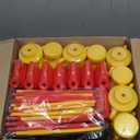 Mifoci 24 Pcs Race Car Cups with Straws Plastic Traffic Tire Shaped Cup Red Race Car Fuel Cups Yellow Trophy Cups Race Car Party Supplies for Racing Car Construction Birthday Party Decoration