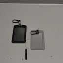 TANDRIVE 2PCS Silicone Key Card Holder Case Compatible with Tesla Model 3 Model Y Cybertruck and Rivian，Key Protector Cover Accessories Including Key Chain, Black and Grey