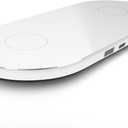 -Wireless Charging, 3-in-1 Wireless Charging Station, Qi2-Agreement 15W Wireless Charger for IP16/15/14/13/12, Headphone Storage Box Included -White45W Charging