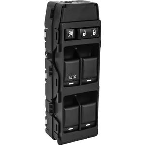 LCWRGS Master Power Window Switch Fits for Chrysler 200 300 Sebring, Dodge Avenger Caliber Charger Magnum, Jeep Compass Patriot, Front Left Driver Side with 1 Auto, 7+6 Pins, 4602780AA