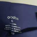 ODODOS Tummy Control Compression Shorts for Women, 4" Inseam High Waist Workout Biker Shorts with Inner Pocket, Contrast Piping Navy, X-Large