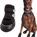 Adorepaw Dog Shoes for Large Dogs with Reflective Straps, Dog Boots for Winter, Dog Boots & Paw Protectors with Nonslip Sole (4PCS/Set)
