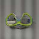 Kids Swim Goggles Snorkel Diving Mask for Boys Girls Ages 5-15, Two-Color Anti-Fog Swimming Goggles with Nose Cover (1PC Blue)