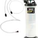OEMTOOLS 24936 Manual Fluid Extractor Pump, 2 Gallon (8L) Oil Extractor Pump Capacity, Use for Oil, Coolant, and Transmission Fluid, 2 Dipstick Adapters, 5ft Hose (8.0 Liter)