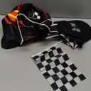 Kids Race Car Driver Costume Boys Toddler Racer Jumpsuit With Car Cap Disfraz de Carro para Nio Halloween Dress Up (110 (4-5Y), Black)