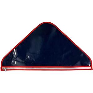 Flag Display & Storage Bag with Zipper  Clear Plastic Flag Organizer for Folded American Memorial Flags, Lightweight Protective Storage for 5' x 9.5' Flags