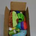 Zeaxuie 9 Pack Luxury Puppy Toys for Teething Small Dogs, Puppy Chew Toys with Cute Squeaky Dog Toys, Ball and More Rope Dog Chew Toys (9 Pack (No-stuffed Fox))