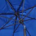 Blissun 9' Outdoor Patio Umbrella, Outdoor Table Umbrella, Yard Umbrella, Market Umbrella with 8 Sturdy Ribs, Push Button Tilt and Crank, Royal Blue