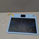 Multifunctional LCD Writing Tablet for 4-9 Kids Dual-Screen Pad9 Learning Themes Charging Erasable Board with Extra Stylus Lock Switch,Educational Learning Toys Birthday Gifts for Girls Boys (Blue)