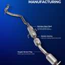KAX Catalytic Converter Kit Compatible with Toyota 2007-2010 Yaris 1.5L Direct-Fit Catalytic Converter for 52581, 21285, 47836, 93213, 1741021680, 49470 (EPA Compliant)