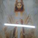 Jesus Canvas Wall Art Christian Cross Wall Decor Pictures God Painting Divine Mercy Poster Print for Church Prayer Room Living Room Decoration (12x16)