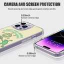 Dancing Frogs Case Compatible with iPhone 16 Pro, Hippie Frogs Case for iPhone 16 Pro, Cool TPU Shockproof Case Cover