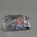 Women's 2 Piece Floral Tropical Print Bikini Set Boho Triangle Bathing Suit Tie Backless Swimsuit Sets (Medium, Orange and Blue)