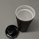 ulwae Insulated Coffee Mug with Ceramic Coating, 18oz Travel Mug with Leak-proof Lid, Vacuum Double-wall Tumbler, Stainless Steel Thermal Cup for Tea, Hot Cocoa, Cold Beverage, Ice Drinks