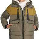 FADSHOW Women's Winter Thickened Down Jackets Long Down Coats Warm Parka with Hood, XS