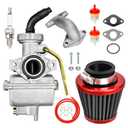 FVRITO PZ20 Carburetor Kit for Tao tao Coolster 125cc 110cc 90cc 70cc 50cc Kazuma Baja Chinese ATV Quad 4 Wheeler SunL NST Roketa Loncin Lifan XR80 CRF70 4 Stroke Go Kart Pit Dirt Bike Parts