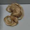 SEIKEA Versatile Drawstring Ponytail Extension, 18" Long Wavy Multi Layered Clip in Ponytail Hair Extensions Stand Up High Fake Pony Tail Soft Natural Synthetic Hairpiece Ash Blonde/White Blonde
