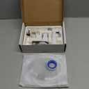 Purrfectzone Bidet Sprayer for Toilet, Bidet Sprayer for Feminine Wash, Premium Stainless Steel Jet Spray for Toilet, Wall-Mounted or Toilet Tank Mounted - White/Chrome