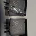 RV Bumper End Caps, 2PCS 4 Inch Square Camper Bumpers Protective Cover with Vent Holes, Secure Sewer Hose Storage Caps for Travel Trailers, Universal for Motorhomes