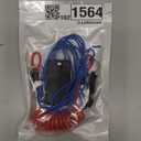 Trailer Breakaway Switch, with 4 FT Coiled Trailer Brake Away Cable, Trailers Breakaway Kit with Pull Pin Steel Spring Towing Wire, Trailers Emergency Brake Cable for RV Travel Trailers Towing