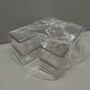 8 PACK Drawer Organizer Bins Bathroom Deep Drawer Organizer Tray for Cutlery Vanity Make-up, Clear Stackable Storage Bins for Kitchen Cabinet Closet Counter Organization and Storage