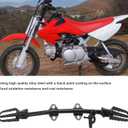 Dirt Bike Foot Pegs, Steel Alloy Footpegs Mount Bracket Compatible with XR50 CRF50 50cc 70cc 110cc 125cc