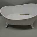 UKCOCO Newborn Photo Prop Bathtub: Baby Photography Prop for Photoshoot, White Iron Bathtub for Baby Photo Shoot, 19. 7 X 14. 2 X 11. 4 Inch