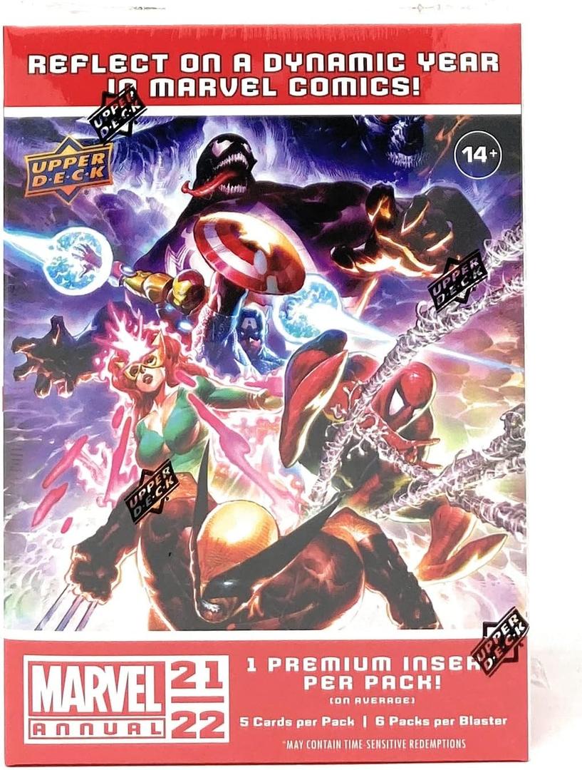 UPPER D.E.C.K Marvel Annual 2021-22 Trading Card BLASTER Box [6 Packs]