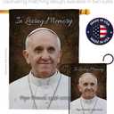 In Loving Memory Pope Francis Picture Garden Memorabilia Flag Church Remembrance Decor Wall Art Tapestry Quote Memorial Decoration Christian Religious Poster Vatican Catholic Gift Made In USA