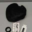 Flick Ponytail Extension 14 inch Yaki Straight Drawstring Ponytail for Black Women Shoulder Length Natural Black Synthetic Kinky Straight Hair Pony Tail with Tail Warping(1B)