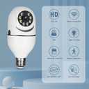 UPULTRA Light Bulb Security Camera Outdoor 2packs HD Wireless 5GHz/2.4GHz WiFi Home IP Cameras E27 360 Degree Panoramic,Motion Detection and Alarm,Two-Way Audio,Night Vision