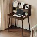 IOTXY Small Writing Desk with Hutch - 31.5" Work Computer Study Table
Black Walnut, Storage Drawer, Space-saving for Home and Office, with Bookshelves