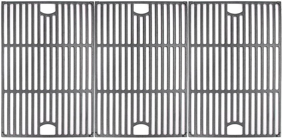 Hongso 17 inch Cast Iron Grill Grates Replacement for Nexgrill 720-0896 730-0898 720-0896C 720-0898 720-0896B 720-0896CA 6 Burner Grill Models