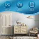 2 x Door Draft Stoppers for Bottom of Door,Under Door Draft Stopper Soundproof,Under Door Gap Filler 30-37",Two Sided Draft Stopper for Bottom of Door,Door Draft Blocker Weather Stripping (Black, Large)