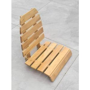 Foldable Sauna Backrest,Bathtub Stool,with Backrest Sauna Chair, with Non-Slip Pads, Suitable for Infrared Sauna Backrest and Barrel Sauna Backrest, Ergonomic Design