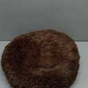 Hoewina Dog & Cat Bed, 20in Cat Beds for Indoor Cats, Calming Donut Bed for Puppy and Kitten, Washable Round Fluffy Pet Bed for Small Medium Dogs and Cats (Coffee)
