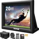 VEVOR Inflatable Movie Screen 20FT Inflatable Projector Screen for outside with 350W Air Blower Inflatable Screen Oxford Fabric Material Blow Up Screen for Outdoor Movie Supports Front/Rear Projection