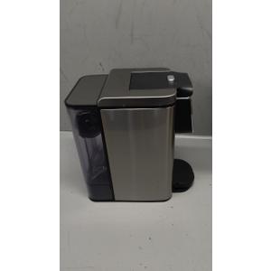 Single Serve Coffee Maker for K-Cup Pod and Grounds, Hot and Iced Coffee Maker, Strong Button Feature, 6 to 14oz Brew Sizes, 50oz Removable Tank, Up to 6.5 Inch Cup, Stainless Steel, Black