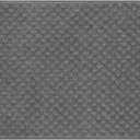 PURE ERA Carpet Stair Tread Landing Mat Tape Free Self Adhesive Non Slip Skid Resistant Indoor Doormat Area Rug Floor Mat for Kitchen Bathroom Workstations Washable 2' X 3' (Gray Mini-diamond Trellis)