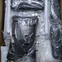 Big and Tall Office Chair - Heavy Duty 400 LBS Executive Chair with Lumbar Support & Foot Rest, High Back Ergonomic Desk Chair, Padded Wide Seat Gaming Chair, Adjustable Armrests, Black (1 Pack)