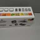 8-in-1 Vegetable Chopper with Container - Veggie Onion Salad Chopper, Mandoline Slicer, French Fry Cutter, Kitchen Gadgets with Cleaning Tools (White)