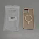 Anuck Case for iPhone 12 Pro Max Case Magnetic Phone Case Compatible with MagSafe, Soft TPU Bumper Hard Translucent Matte Back Slim Fit Shockproof Protective Cover for Men Women Girls - Pink