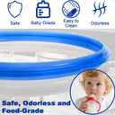 2-Pack 3rd Gen Sealing Ring for Instant Pot 5&6 Qt - Enhanced Sealing Food-Grade Silicone, BPA-Free, Fits Most 5/6 Qt Models, Blue&White for Sweet/Savory Separation