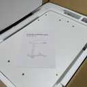 24"x 16" Electric Overbed Table, Rolling Laptop Desk for Bed, White