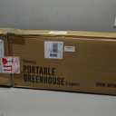 Portable Greenhouse for Outdoors | Walk in Greenhouses Heavy Duty with Durable PE Plant Cover with 3 Tiers of 12 Shelves | Gardening Plant House with Roll-up Zipper Door - 57*57*77 Inches