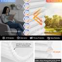 LazBlinds Top Down Bottom Up Cordless Cellular Shades, 26" W x 64" H, White