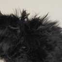 Andalus Luxurious Australian Sheepskin Long Wool Fuzzy Steering Wheel Cover, Anti-Slip 15 Inch Fluffy Steering Wheel Cover Offers a Plush Feel, Eco-Friendly Sheepskin Steering Wheel Covers (Black)