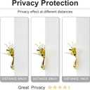 2 x Window Privacy Film with Installation Tools,Frosted Glass Window Film,Heat Blocking Static Clings Reusable Frosting Window Film for Bathroom Home Office,17.5 Inch X 6.5 Feet